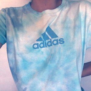 All Day I Dye About Sports Vtg Adidas Crop Top